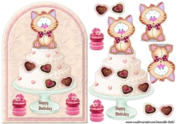 Arch Topper Cute Birthday cake