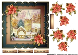 Snowy Church Scallop Topper