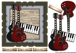 Life Is Music Scallop Topper