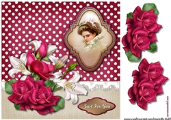 Roses & Lilys Card Topper