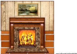 Backing Paper Fireplace 2