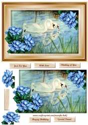 Swan Lake card Topper