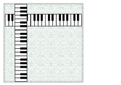 A Musical Christmas card topper INSERT