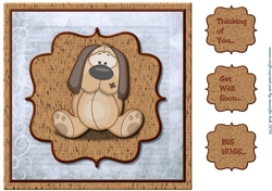Cute card Topper Doggie