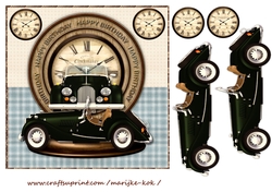 Male Card Vintage Cars
