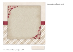 Male Card Music insert