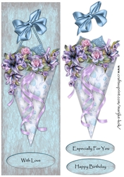 Large DL Card Vintage Handkerchief 2