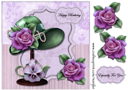 Elegant Hat & Roses