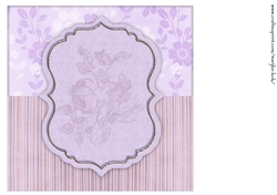 Elegant Hat & Roses Insert