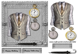 Male card vest & Tie