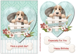 Beware of dog kisses Quick Card