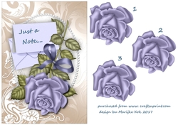 Just A Note Bleu Roses