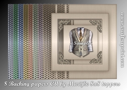 Male Background Toppers 8 Colors CU