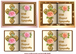 Sympathy Books Cross & Roses