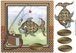 Male card Gone Fishing 3