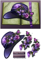Book Elegant Hat & Flowers