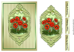Classic Panel & Poppies