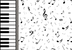 A4 Music background 3