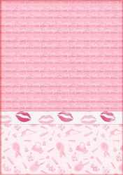 Pink Birthday  A4 Background Topper