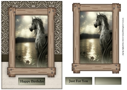 Male card Horse