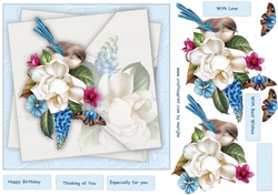 Precious Bird & Roses