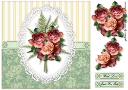 Oval lace Classic Roses