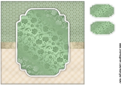 Roses & Butterflies Card Topper  INSERT