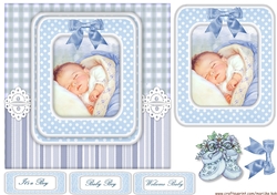 Its a Boy Cute card Topper 2