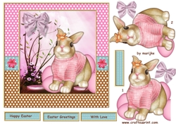 Happy Easter Bunny Girl