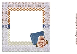 Insert for Birthday girl,roses & Kitten