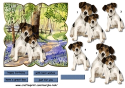 Scallop Topper Cute Doggies