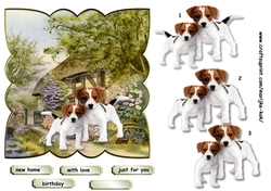 Scallop Topper Cute Doggies English Cottage new Home