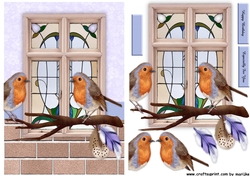 Art Deco Window & Robins