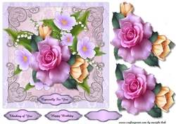 Lily Of the valley & Pink Roses
