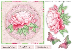 Pecfect Peonies Quick Card