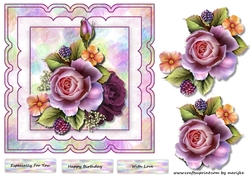 Scallop Topper English Roses