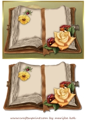 Classic Book Roses & Pansies