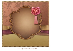 Classic Hat, Shoes & Roses Quick Card INSERT