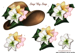 Classic Hat & Lilies Step By Step