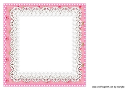 Cute Girl In Lace Frame INSERT