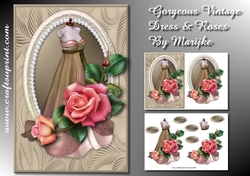Gorgeous Vintage Dress & Roses Mini Kit