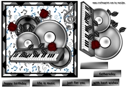 Music Card Topper