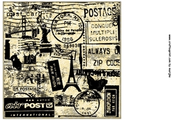 Vintage Card Topper Paris Post