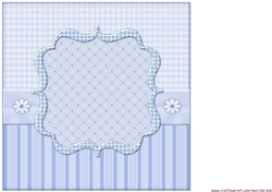 New baby Boy Card Topper INSERT