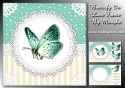 Butterfly In Lace Frame Mini Kit