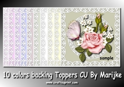 10 CU Toppers Lace Frame