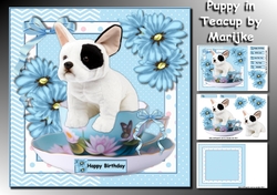 Cute Puppy In Teacup Mini Kit