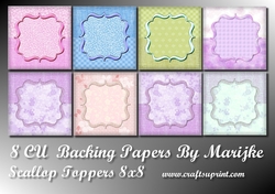 8 backingpapers CU Scallop Topper