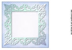 Vintage Roses In Blue Insert 2