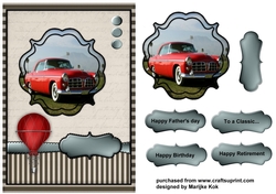 Male card Classic Car
